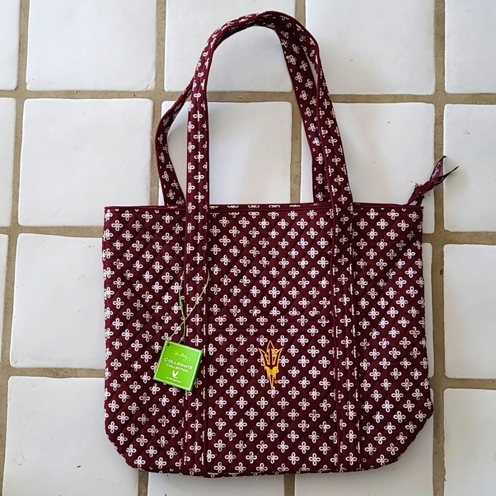 ASU Vera Bradley large tote w/ pitchfork